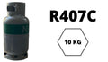 R-407C Kältemittel 10 kg – Mehrwegzylinder, HVAC Klima Kältetechnik