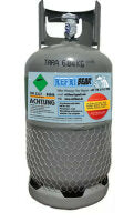 R-404A Kältemittel 10 kg Mehrweg Eigentumsflasche Stahl 12,5 L professionell HVAC